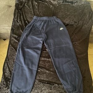 Nike oversized style Kids Navy Sweatpants